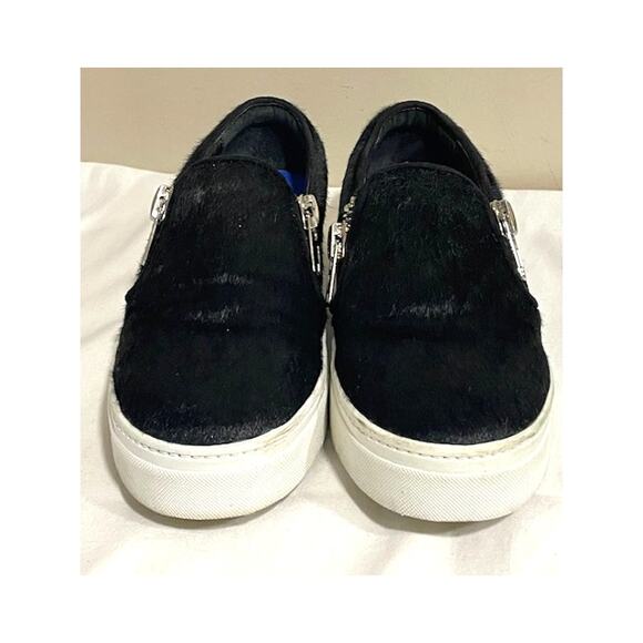 JEFFREY CAMPBELL JC PLAY SLIP ON PONY FUR SNEAKER Women's Sz 5 - Picture 1 of 9